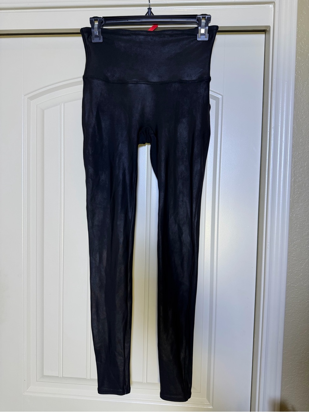 SPANX leggings women’s large black high rise shaping skinny leggings